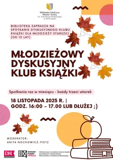Biblioteka zaprasza na spotkanie dyskusyjnego klubu książki dla dzieci i młodzieży młodszej (do 13 lat) (4)