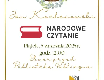 Narodowe Czytanie Kochanowski 2025