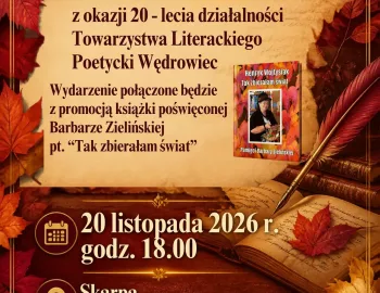 PLAKAT 20 LAT POETYCKIEGO WĘDROWCA