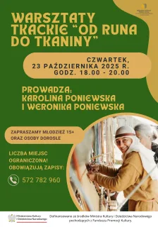PLAKAT WARSZTATY TKACKIE