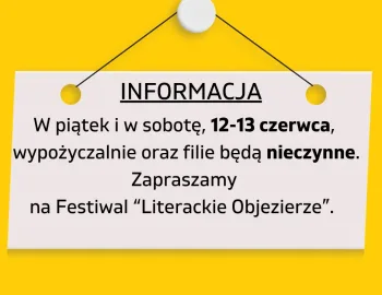 W piątek, 18 kwietnia , biblioteka czynna do 16.00(4)